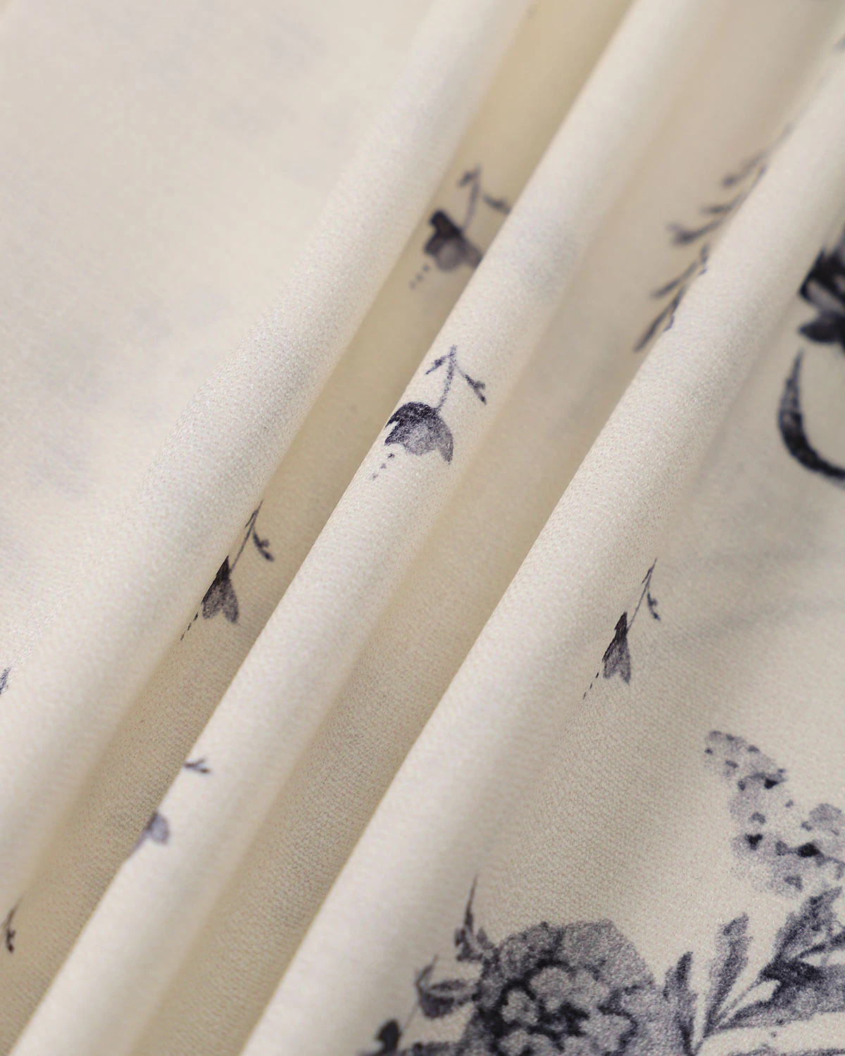 The Beige Floral Split Hem Slip Midi Dress - Image 8