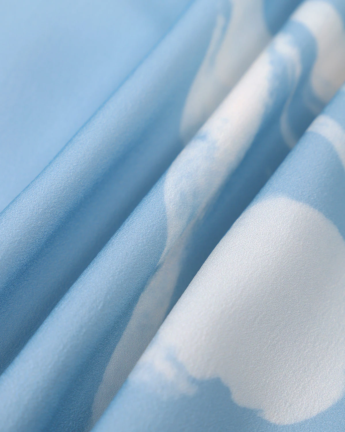 The Blue Ruffle Trim Strapless Floral Midi Dress - Image 7