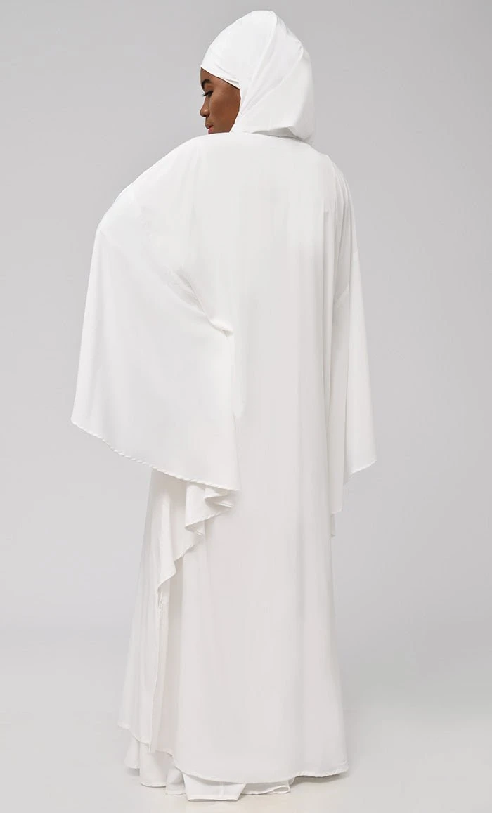 Asr Modest Button Down Kaftan Style Prayer Dress For Women (2Pc+H) - Image 5