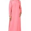 Casual Wear Twined Buttons Amatullah Abaya Dress