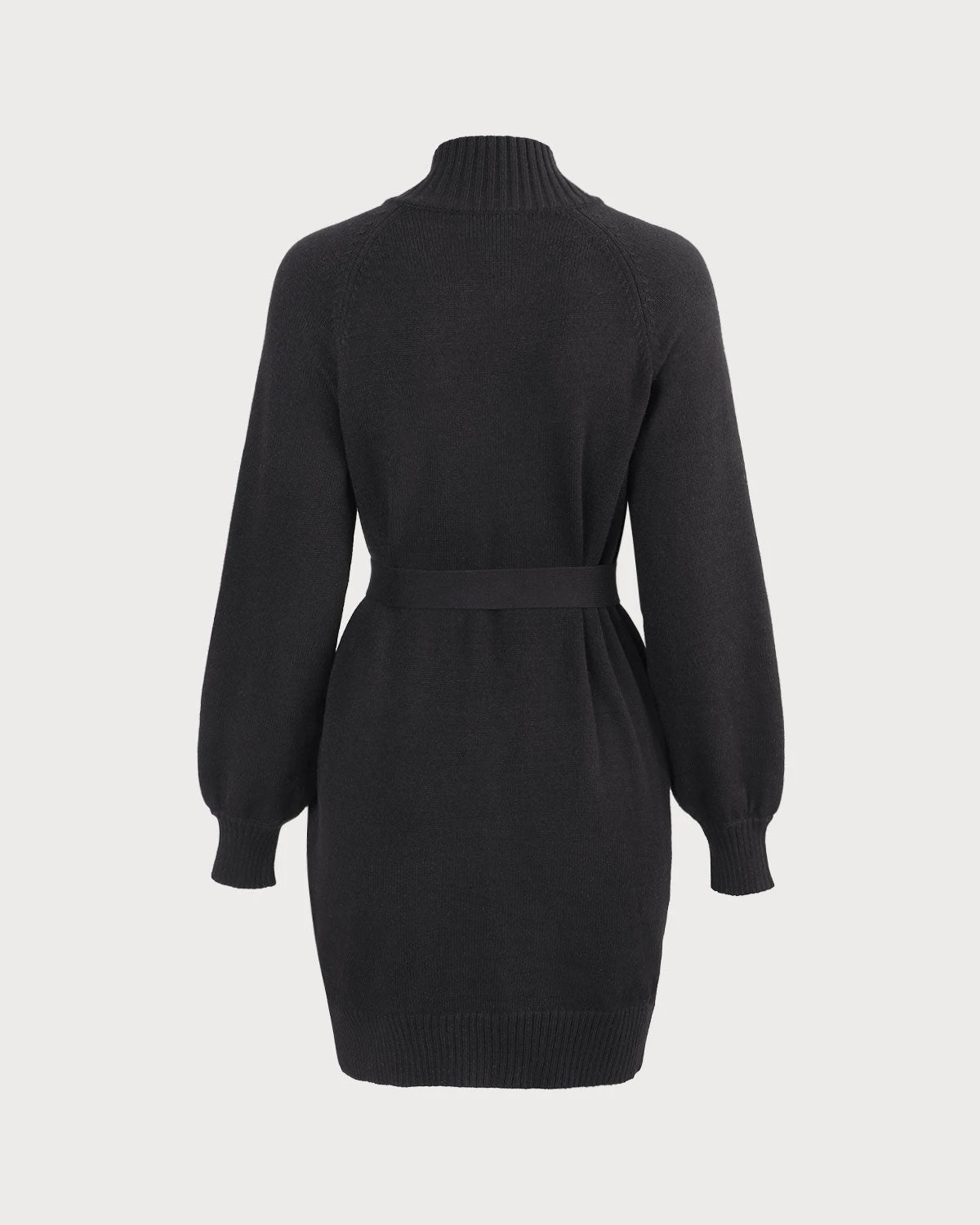 The Black Lantern Sleeve Sweater Mini Dress - Image 8